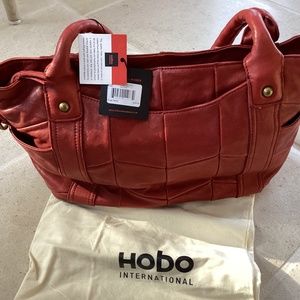 Brand new with tags HOBO International cardinal leather